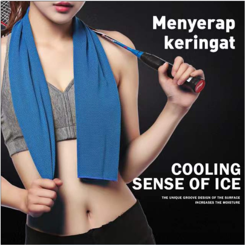 YS_Handuk Olahraga Microfiber Penyerap Keringat Premium Ukuran 30X20CM