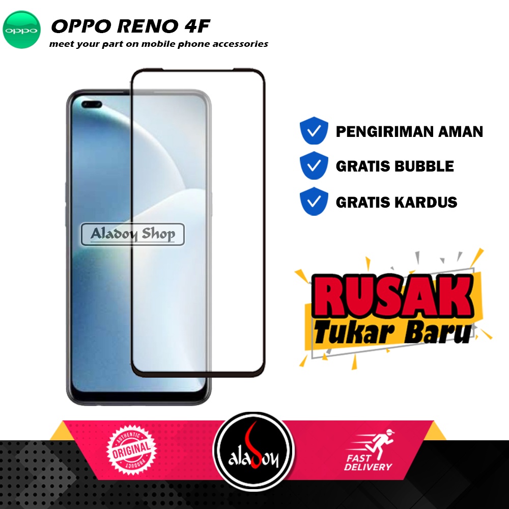 Tempered Glass Oppo Reno 4F Anti Gores Layar Screen Protector