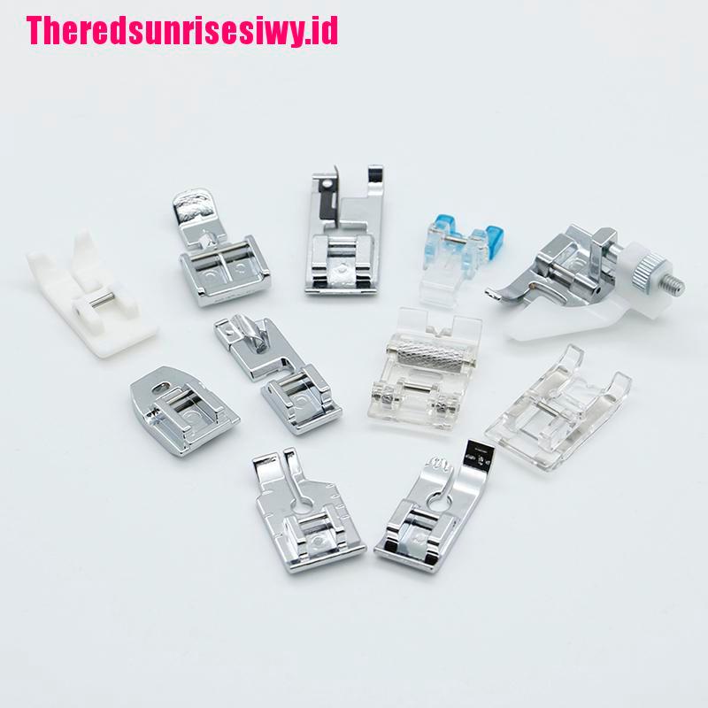 11pcs / Set Presser Foot Multifungsi Untuk Mesin Jahit Domestik