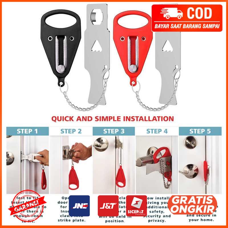 Kunci Pintu Portable Anti Lockpick Door Lock 2 cm Hole N20