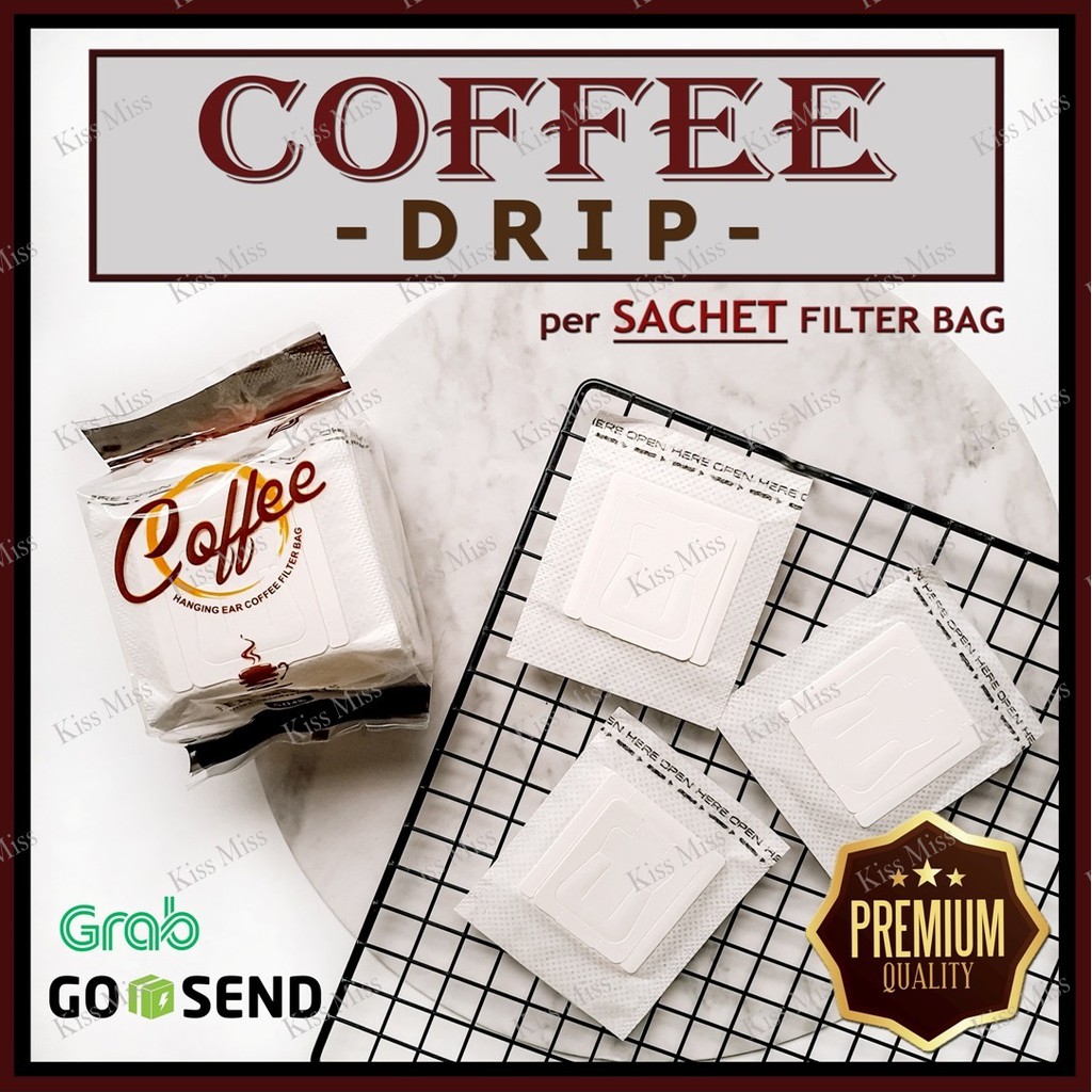 COFFEE DRIP per PCS - Kemasan Kopi Filter Bag - Saringan Teh - Bubuk - Sachet - Hanging Ear