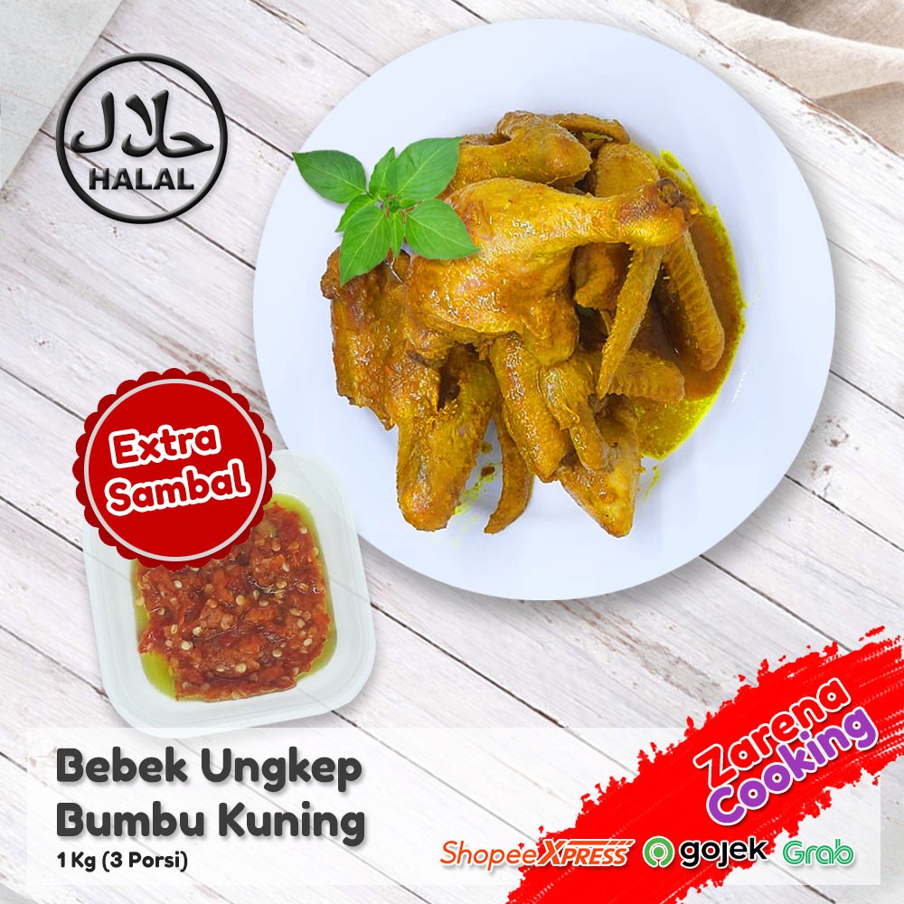

Bebek Ungkep Bumbu Kuning Extra Sambal Spesial [1 Ekor]