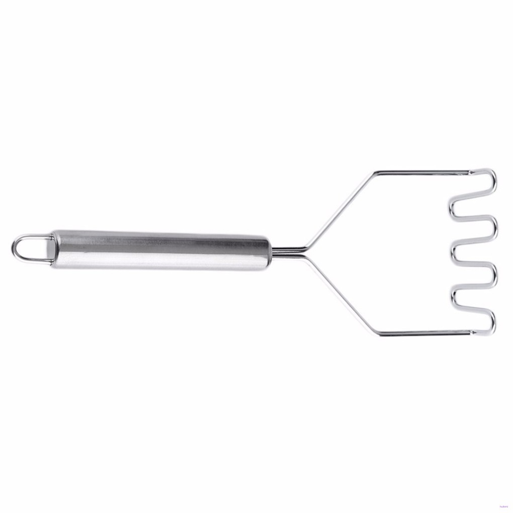 [READY STOCK] Stainless Steel Wave Shape Potato Masher Cutter Tool Kitchen Gadget Tools Sweet Potato Masher