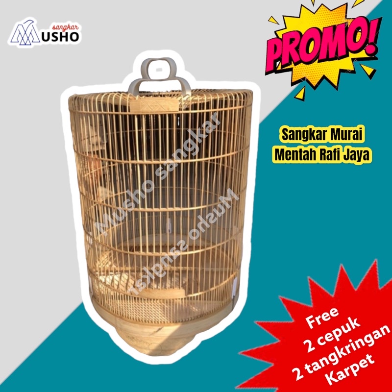 SANGKAR KANDANG MURAI MENTAH RAFI JAYA No 1 2 3