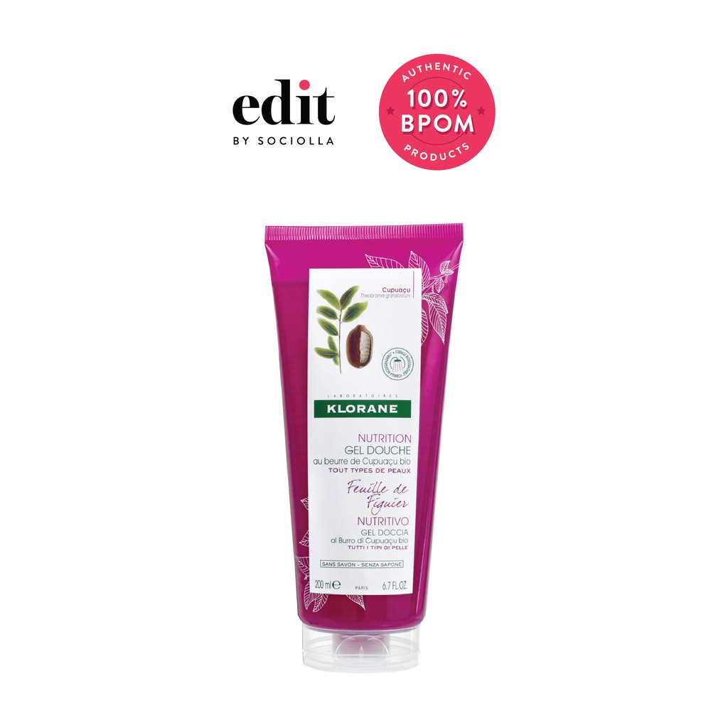 

Klorane Feuille de Figuier Nourishing Shower Gel with Organic Cupuacu Butter Edit by Sociolla