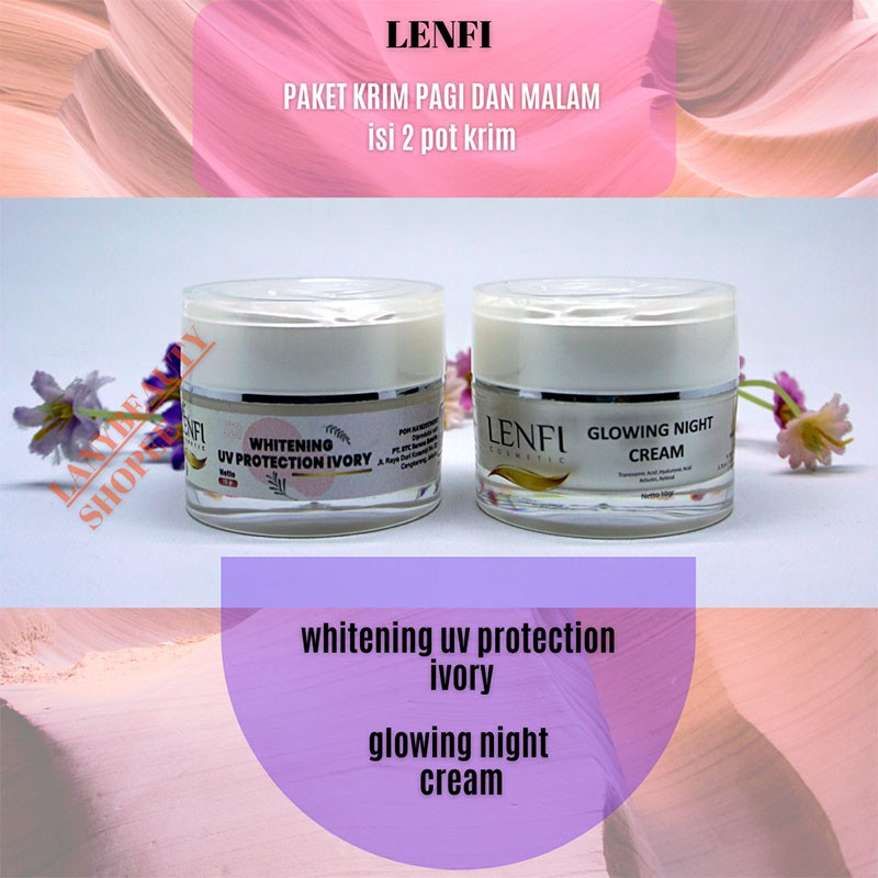 LENFI Paket Krim Pagi Dan Malam Ultimate isi 2 Pot