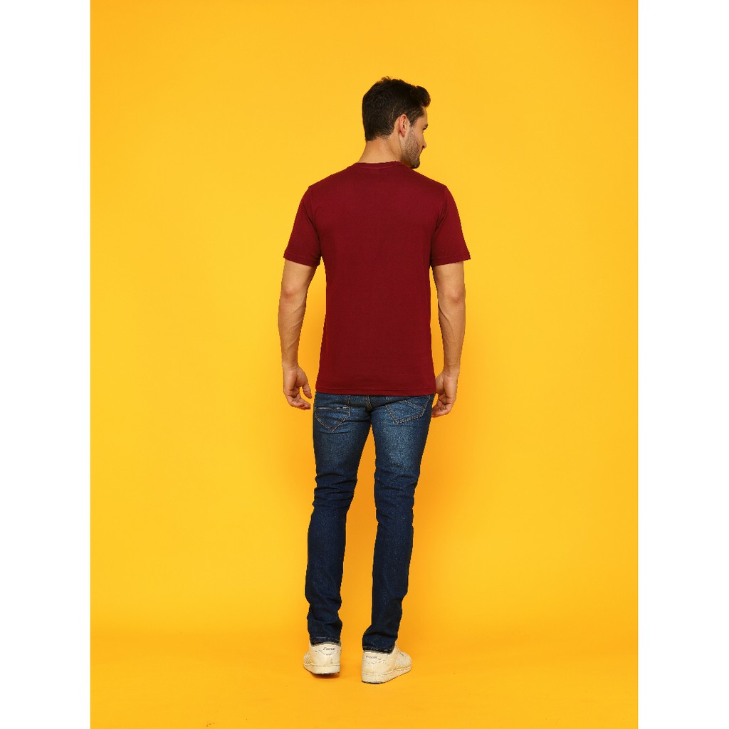 Kaos Tshirt Polos KAUZTEE Premium Tshirt Unisex 100% Cotton Combed 28s - Maroon