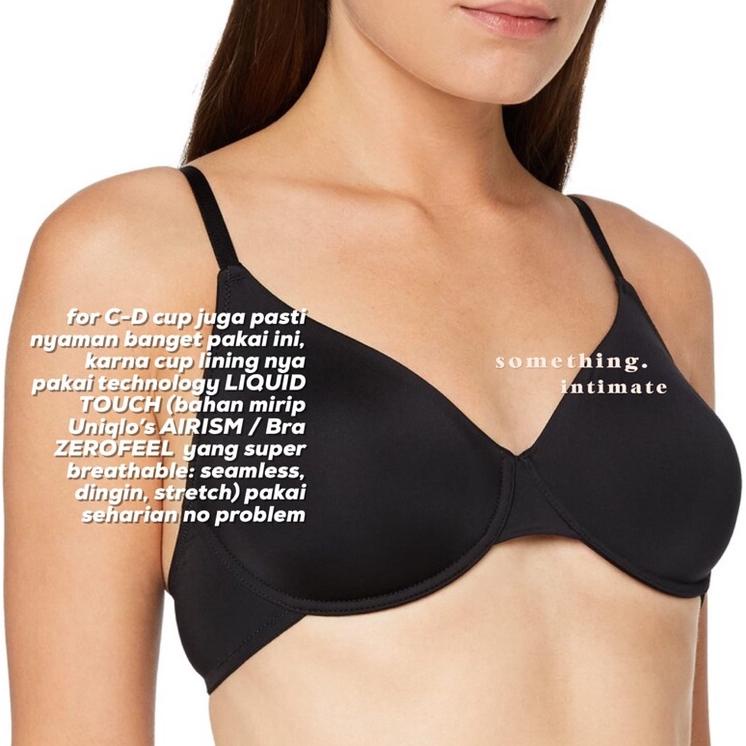 Maidenform Self Expressions Liquid Touch Breathable Unlined Plunge Bra / Bh Seamless Dengan Kawat Ta