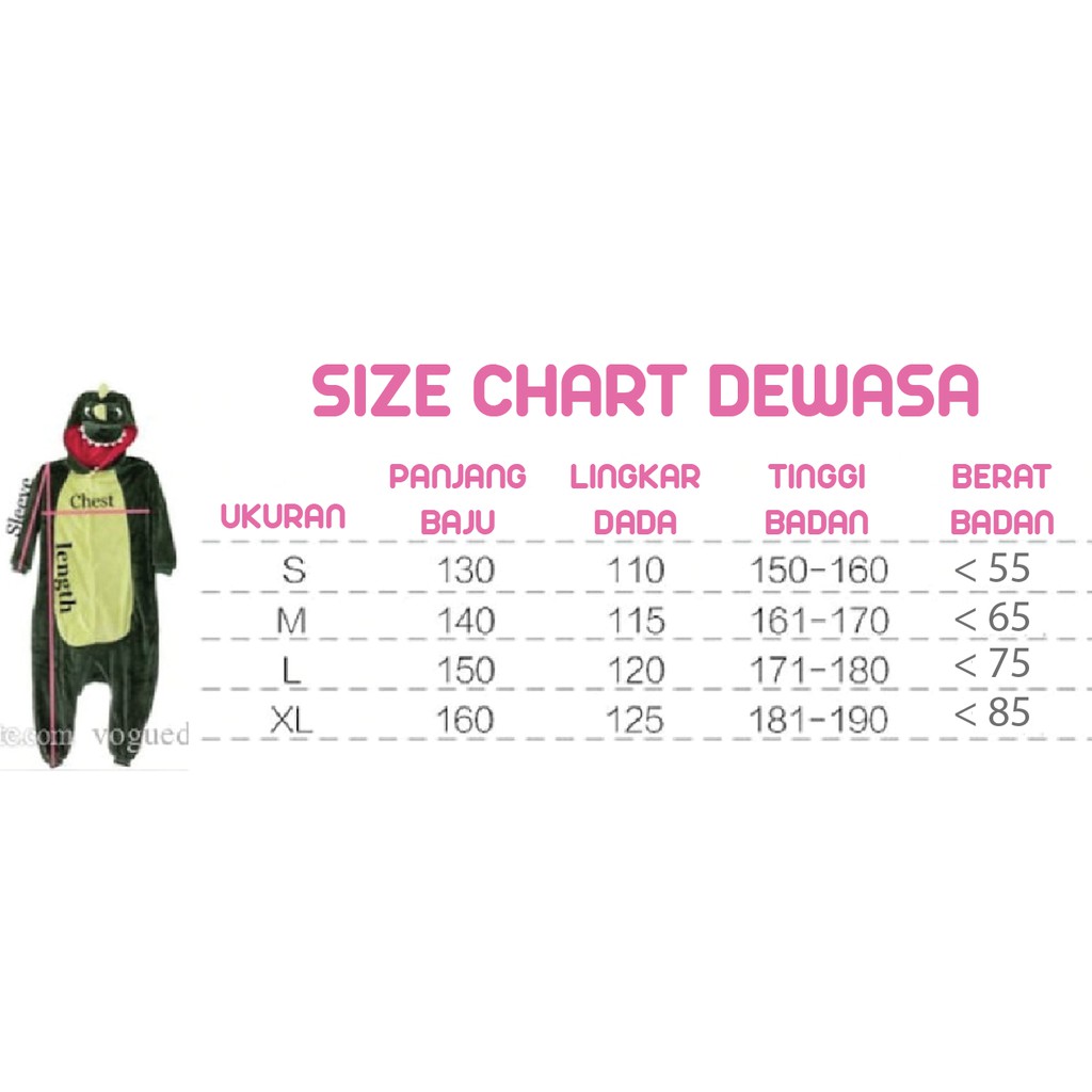 BAJU KOSTUM ONESIE KIGURUMI PIYAMA UNICORN DEWASA-7