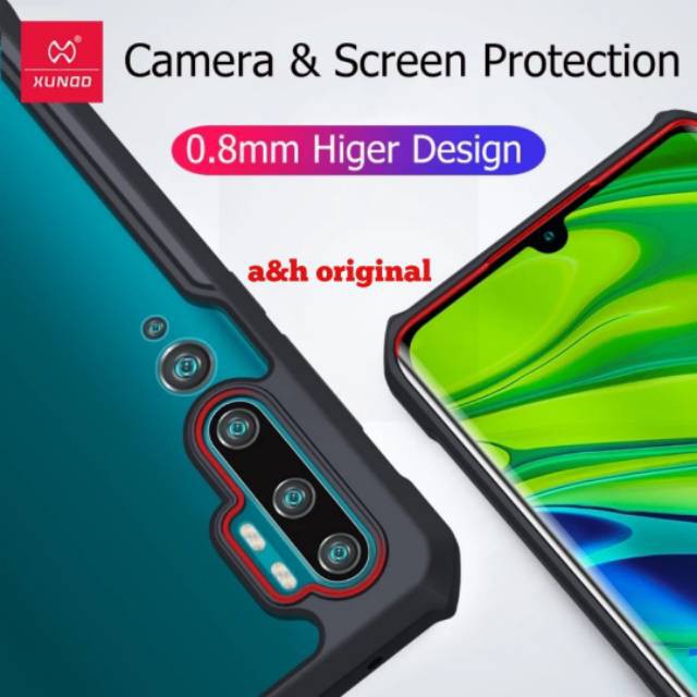 XUNDD ORIGINAL Xiaomi CC9 Pro Note 10 Note 10 Pro Soft Hard Case Hybrid