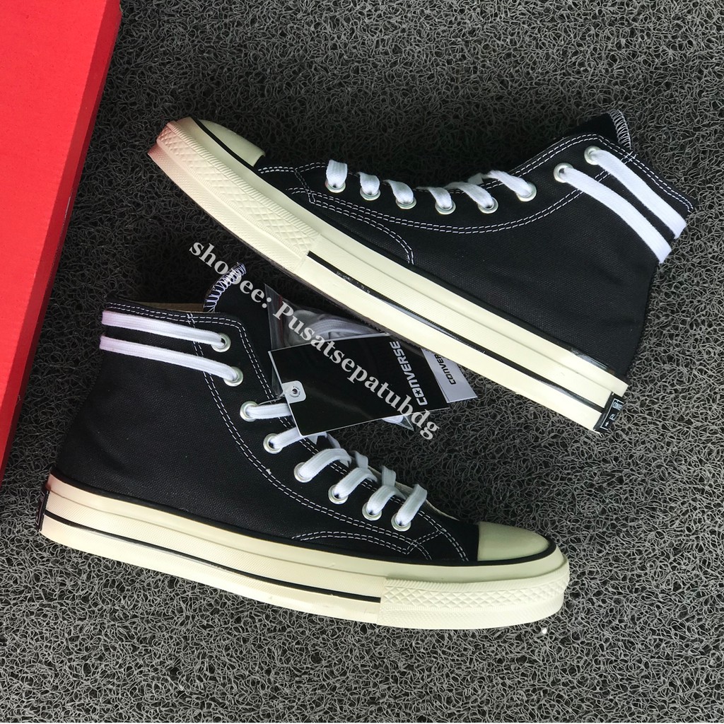 CONVERSE 70S HIGH EGRET BLACK WHITE