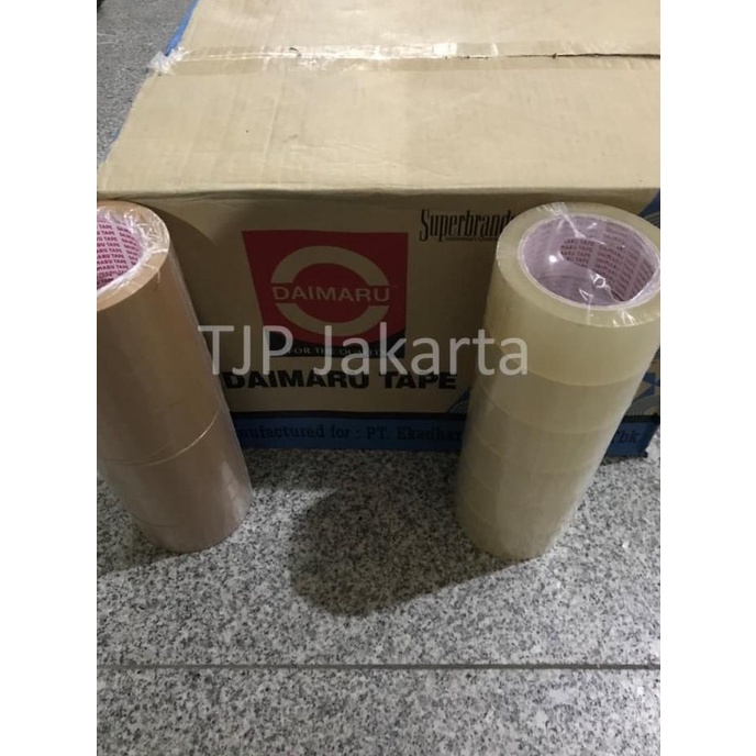 

Big Sale Lakban OPP Daimaru 2 inch / 48mm x 90 yard bening dan coklat Big Sale