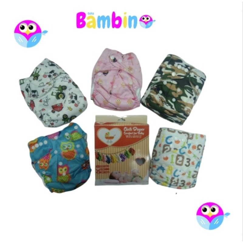 De Petite / BizyBee Cloth Diaper ( Clodi ) Plus 2 Insert - Popok Kain Bisa Dicuci