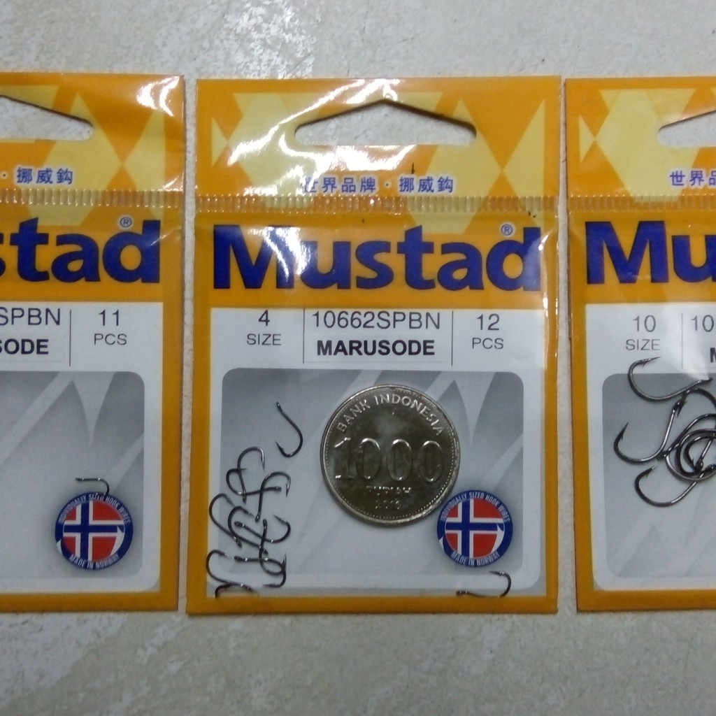 Mata Kail/Pancing merk Mustad tipe marusode 10662SPBN dan Chinu 10101SPBLN