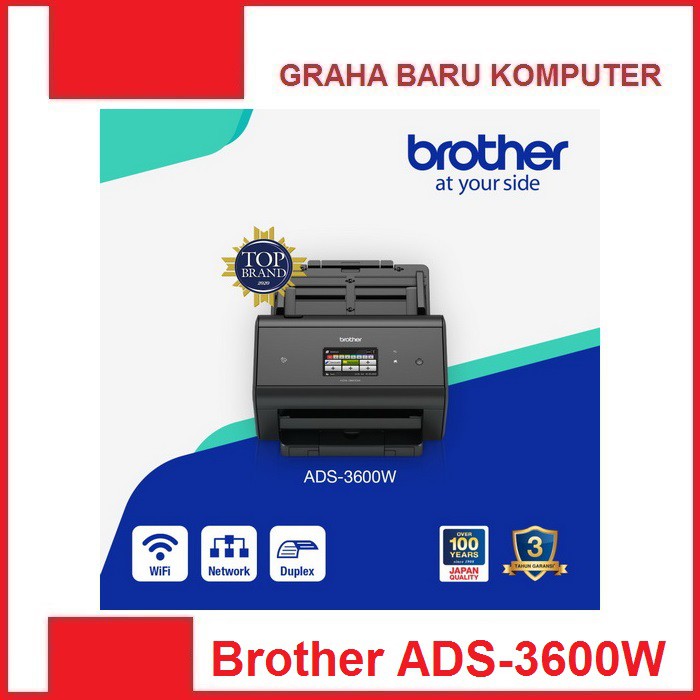 Brother ADS-3600W Wireless Desktop Document Scanner ADS3600W ADS 3600W