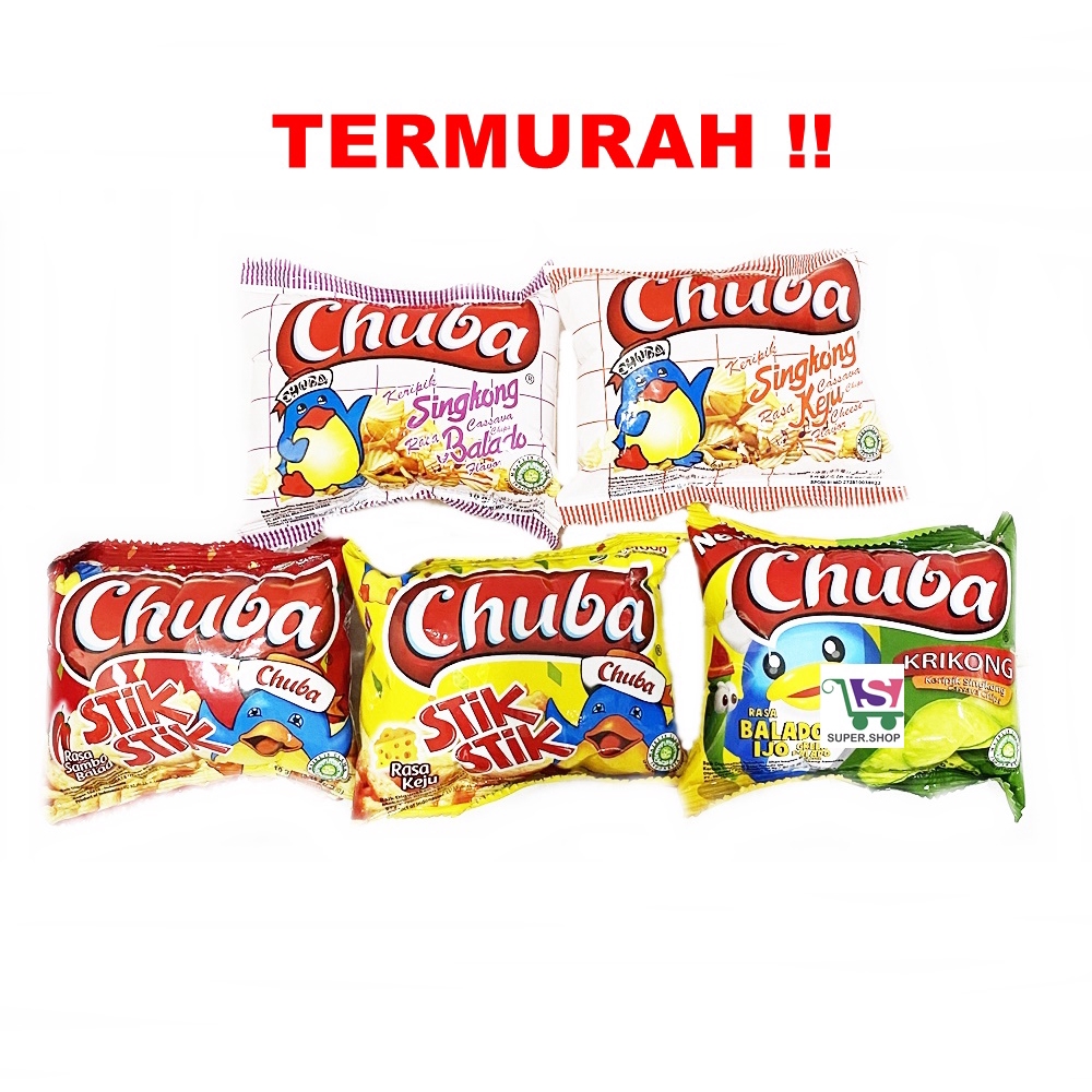 CHUBA Snack Cemilan Jadul Keripik Singkong / Stik Stik Keju