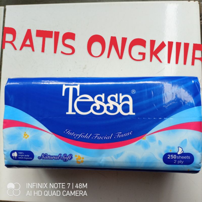 tisu tessa 250 sheet 2 ply