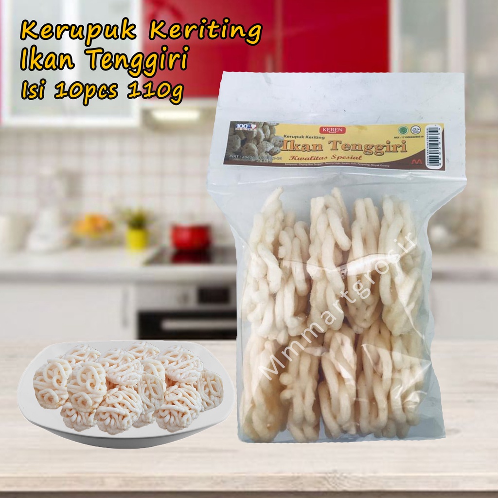 Keren Snack / Kerupuk Keriting / Kerupuk Ikan Tenggiri / 110g