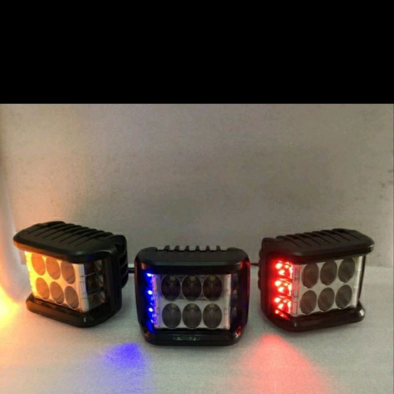 lampu led 6 led strobo mini