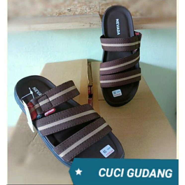 [CUCI GUDANG] SANDAL PRIA SLOP NEVADA | SANDAL CASUAL COWOK | SENDAL TERBARU | SANDAL MURAH SURABAYA