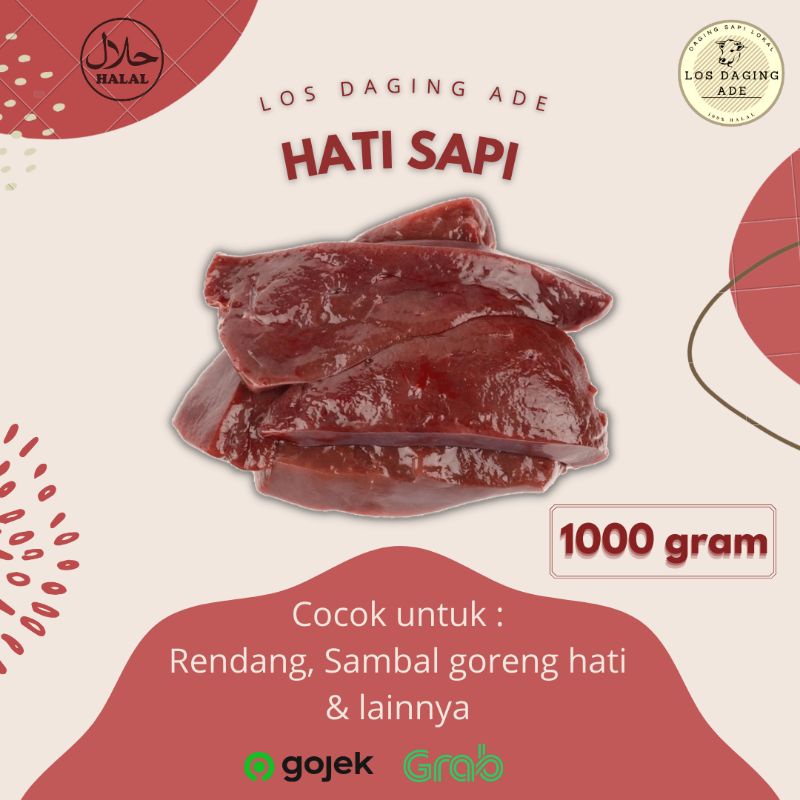 

Hati Sapi Lokal Fresh | 1000 gram