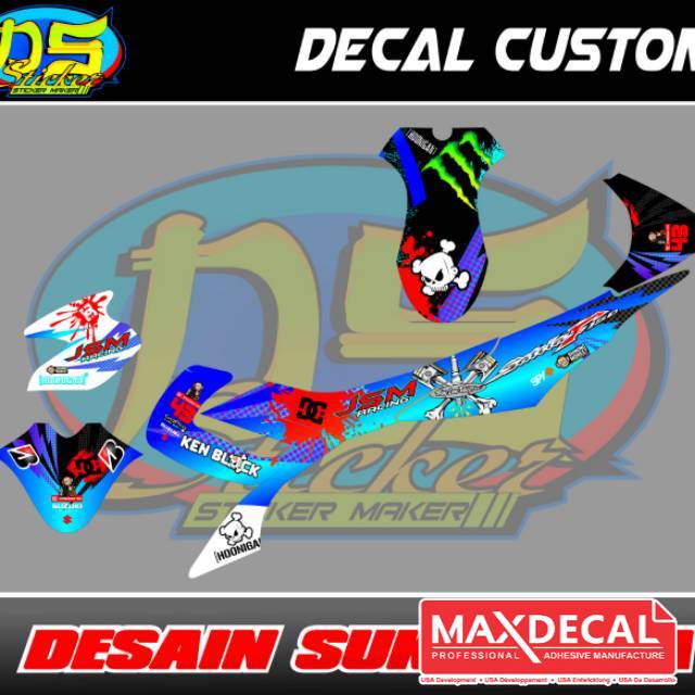Decal Full Body Suzuki Satria Motif Ken block