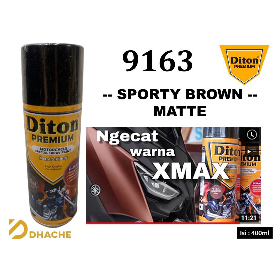 Cat Pilox Diton Premium Sporty Brown Matt 9163 400cc Coklat Doff Matte sepeda motor mobil helm pylox