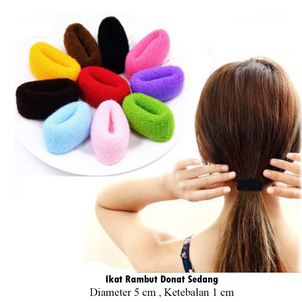 Alolula - Ikat Rambut Donat / Kunciran Rambut Korea / Kunciran Donat / Ikat Rambut Korea