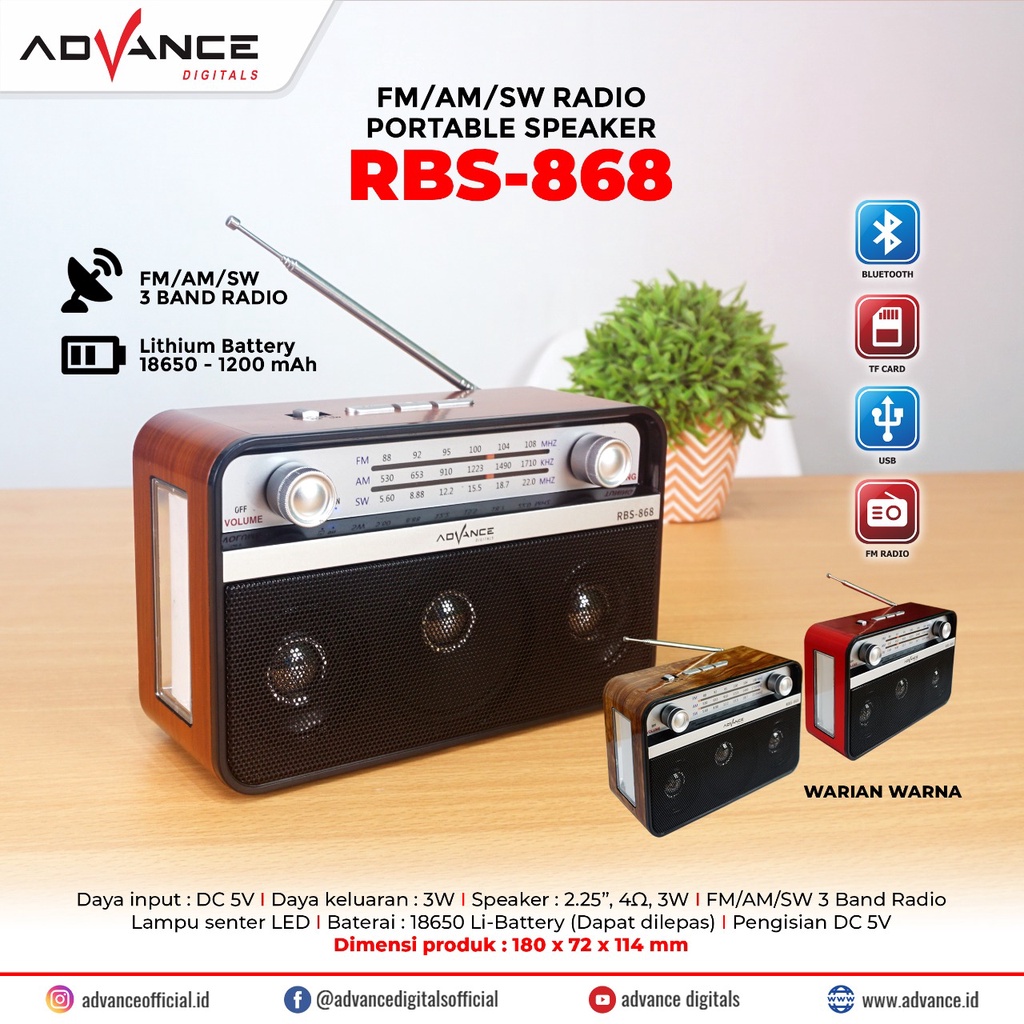 radio advance rbs 868 rbs868 radio jadul radio kuno