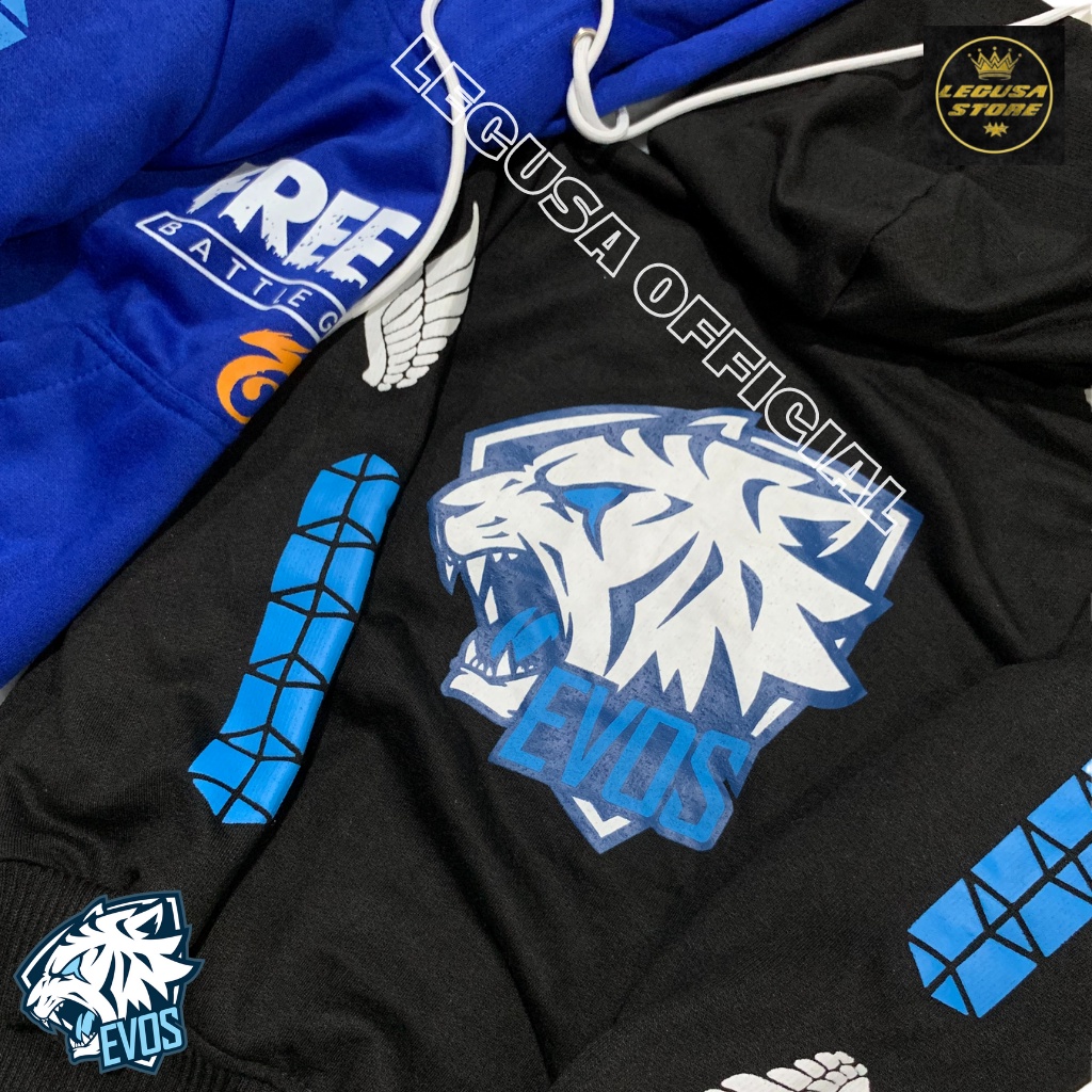 Jaket Sweater Hoodie Anak Free Fire Evos / Sweater Heroic Angel Free Fire