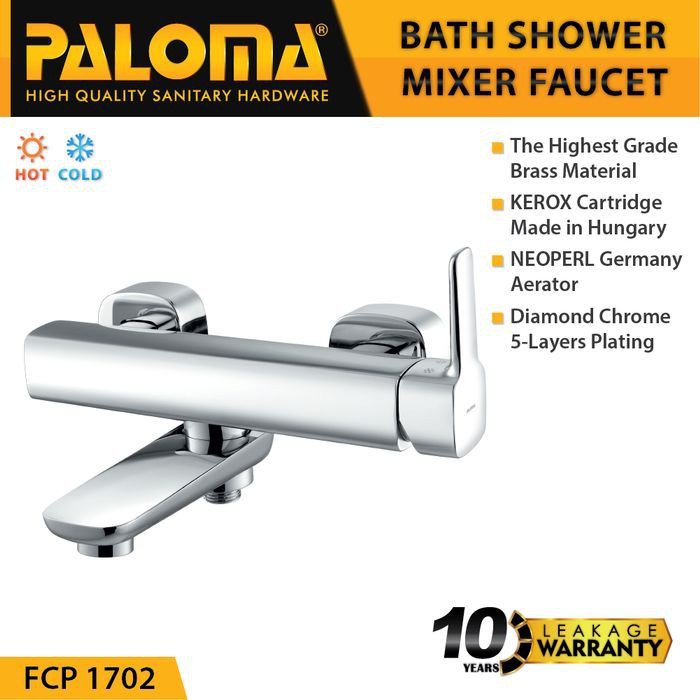 PALOMA FCP 1702 Keran Mixer Bathtub Shower Mandi Panas Dingin Kran Air