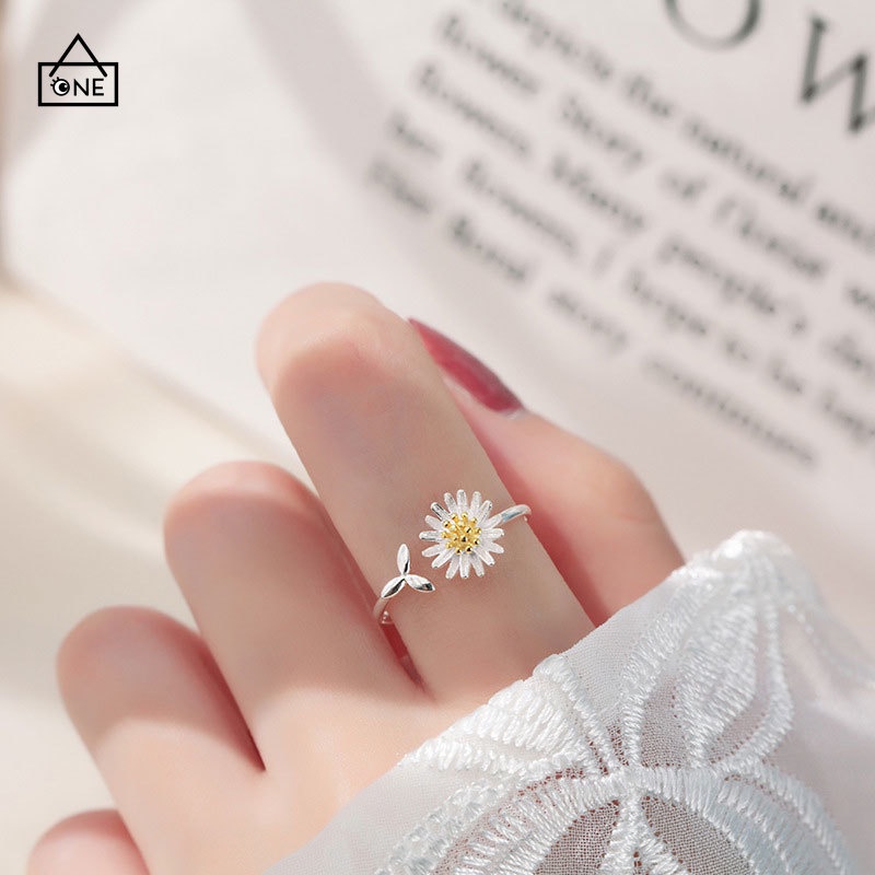 Ready stock 1PC Korean Cincin Daisy Bunga Untuk Wanita Fashion Aksesoris COD