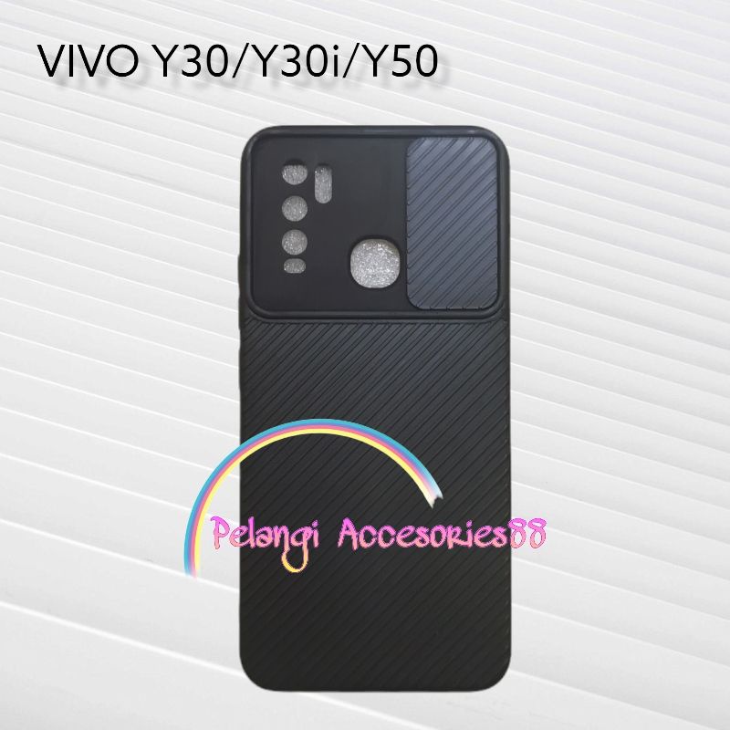 CASE VIVO Y30 / Y30i / Y50 SOFTCASE SLEDING WARNA WARNI NON SLOT CARD