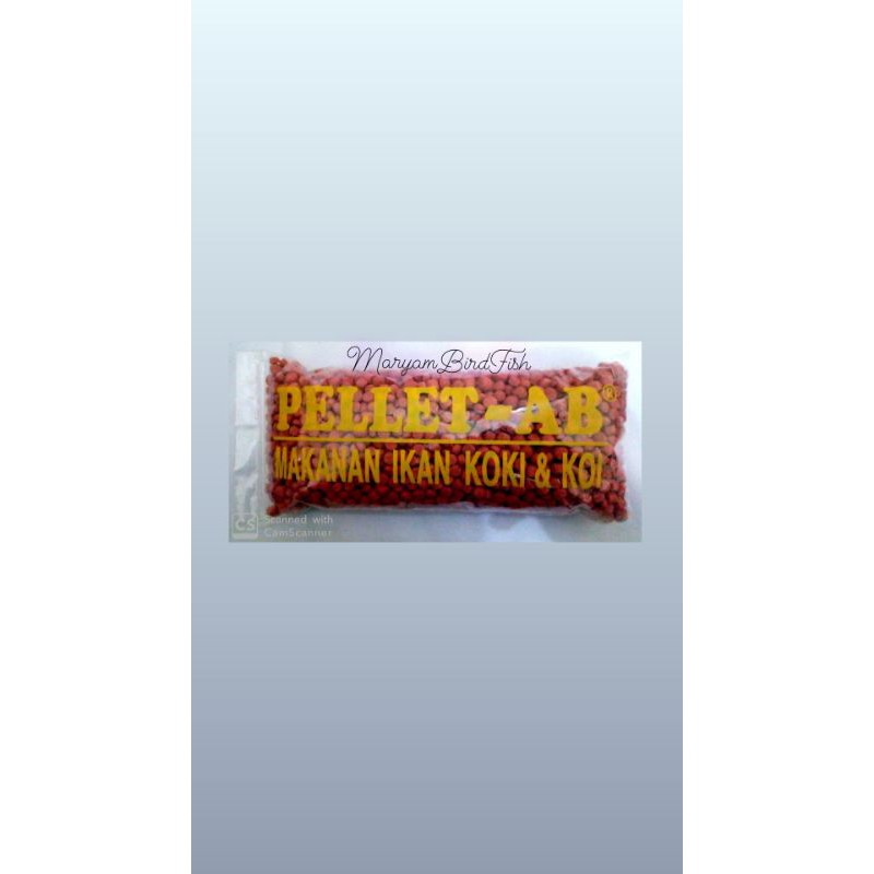 Pelet AB Makanan Ikan Koki Koi 5mm 250gram