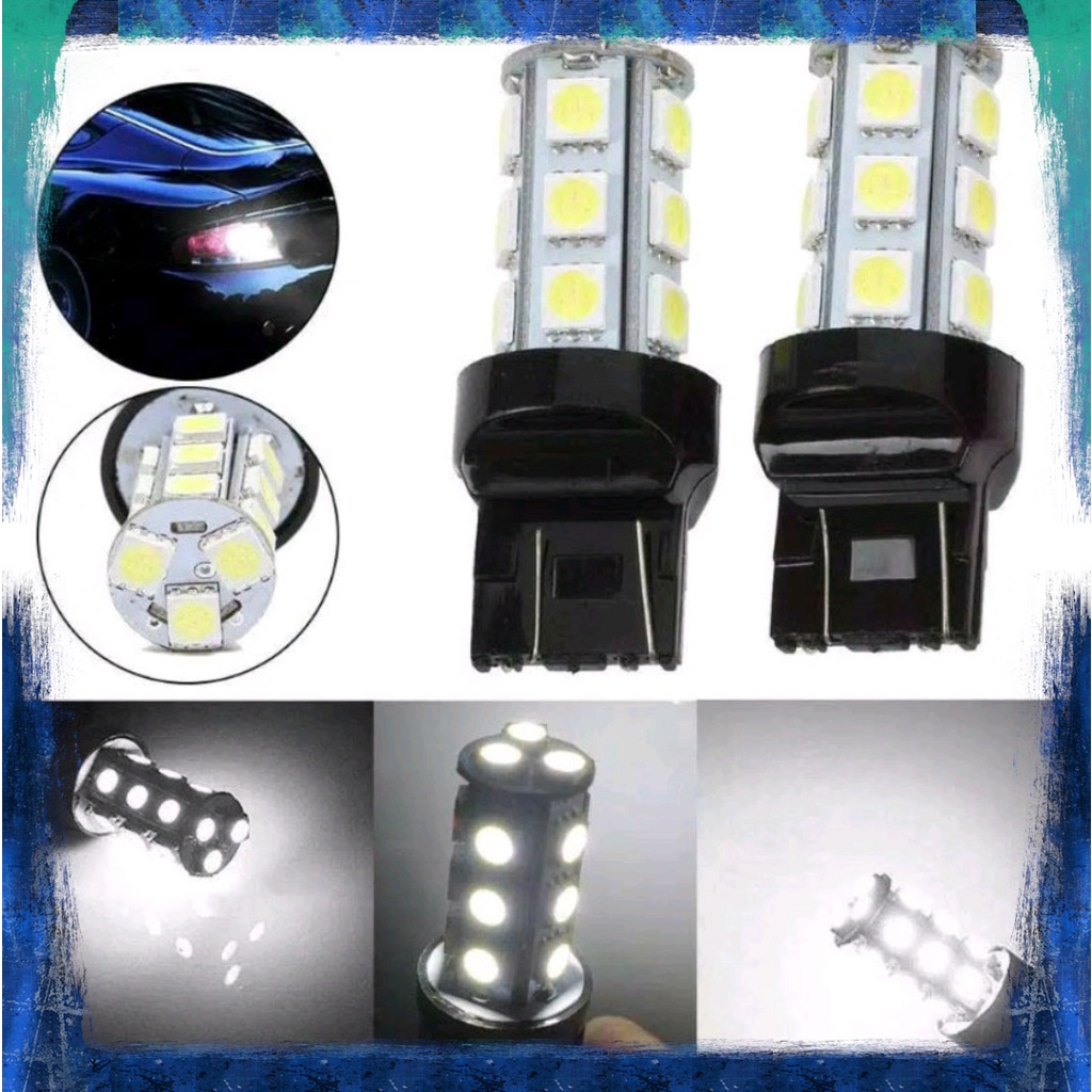 Lampu Rem T20 KAKI 2 12V 18 LED KEDIP FLASH