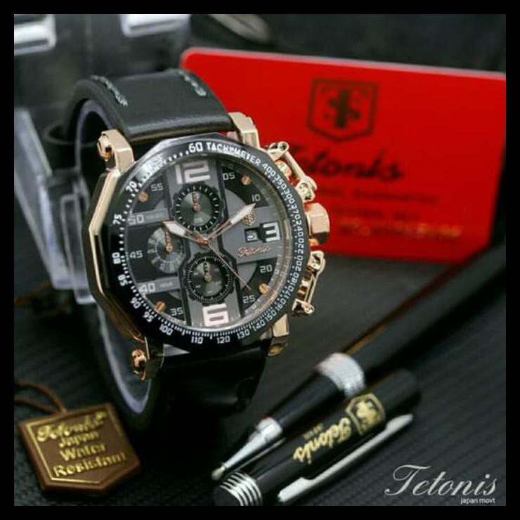 Termurah Jam Tangan Pria Tetonis 6012 Body Rose Original Berkualitas