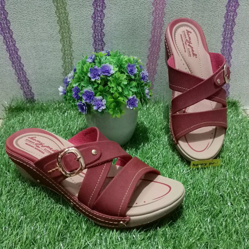 Homyped sandal wedges wanita