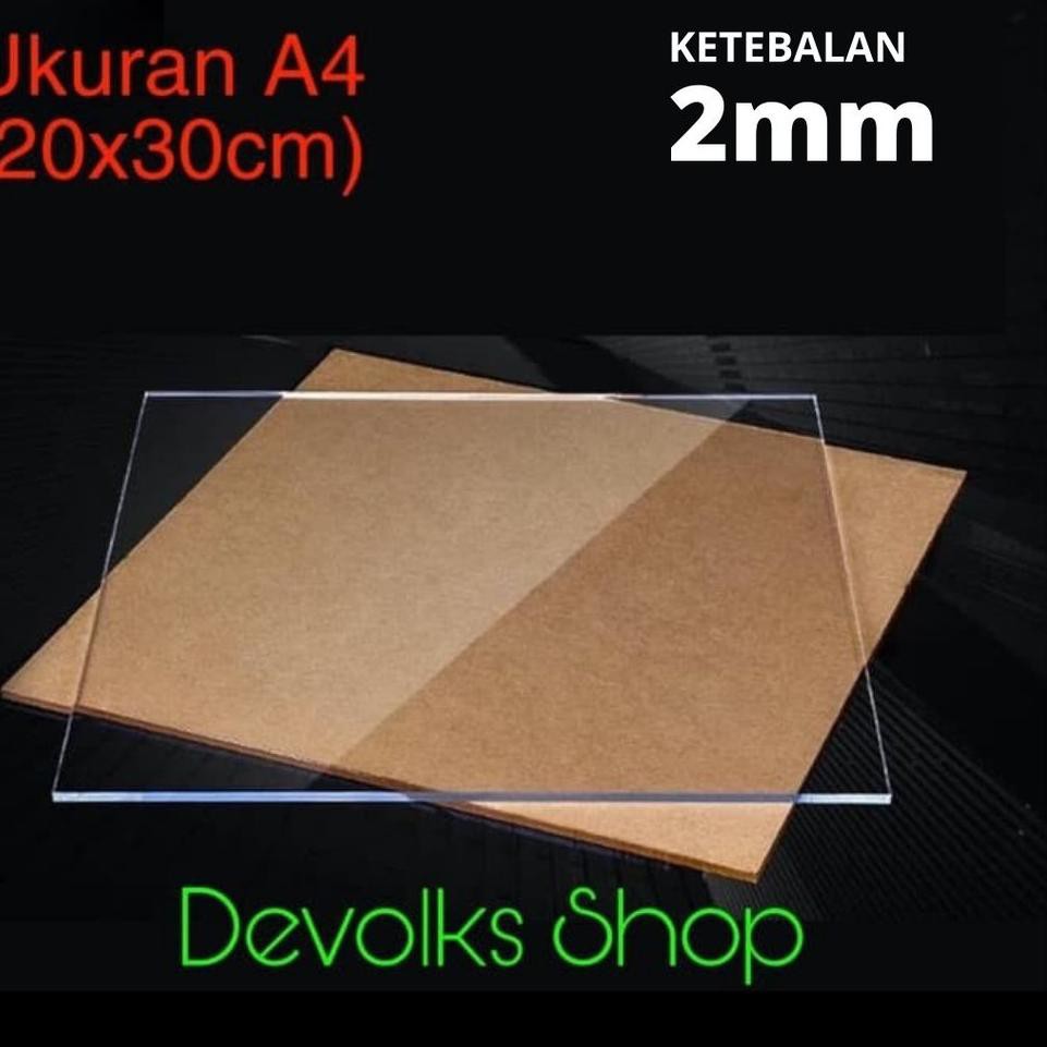 

V0W LEMBARAN AKRILIK A4 2MM ACRYLIC BERKUALITAS ✼ ❇ -
