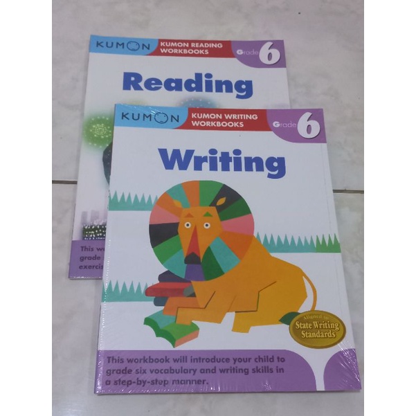 Buku KUMON bahasa inggris kelas 6 english grade 6 latihan soal lks kumpulan soal bank soal murah rea