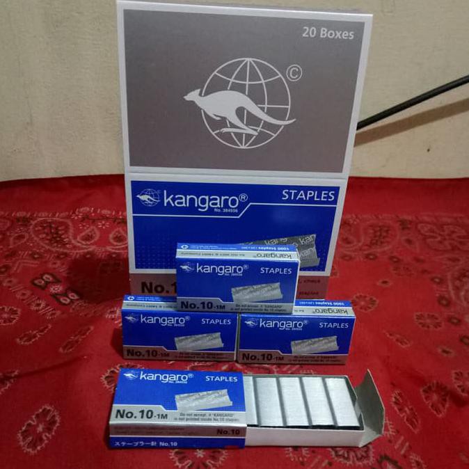 

Isi Staples Kangaro No.10 Kecil Isi 20 Box