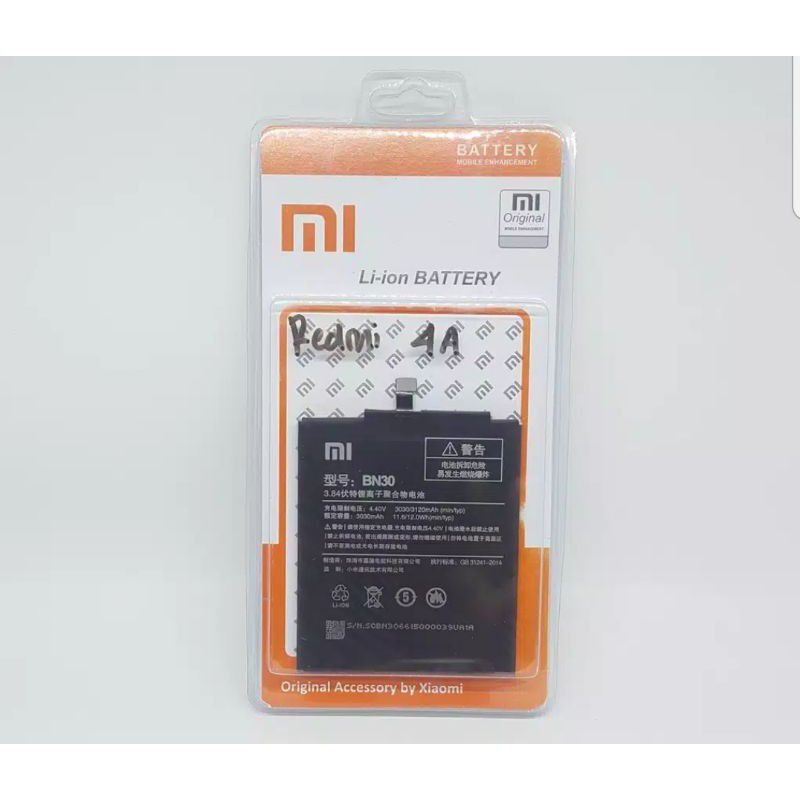 Baterai Battery Batre XiaoMi Redmi 4A BN 30 Original