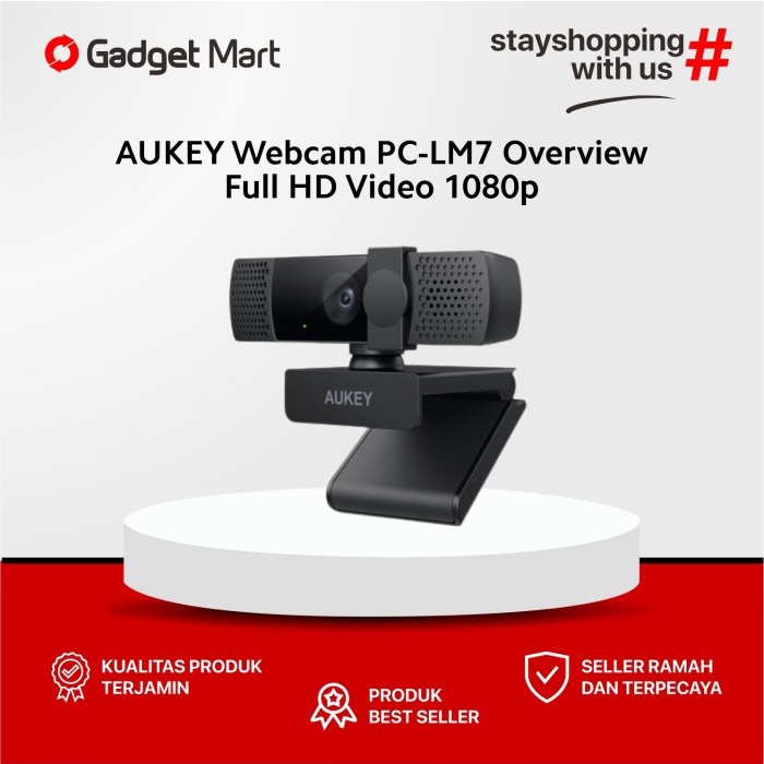 AUKEY Webcam PC-LM7 Overview Full HD Video 1080p