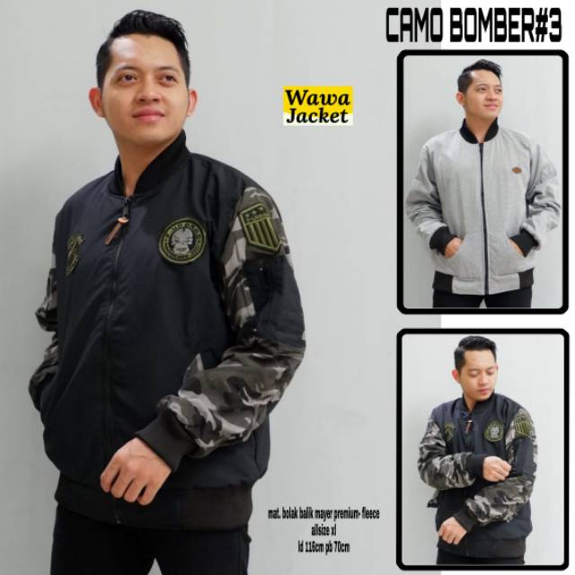 Camo bomber#3 by wawa jacket