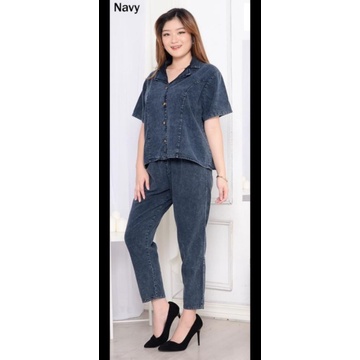 SETELAN WANITA JEANS//SETELAN BLAZER JEANS CEWEK//SETELAN BAJU