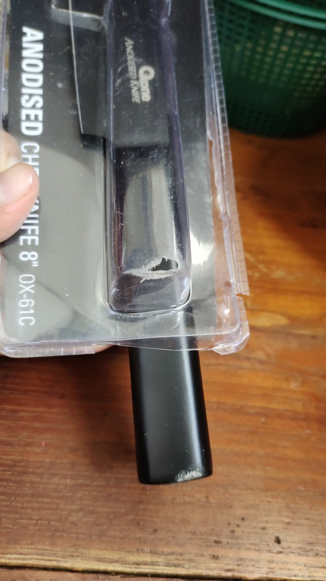 Oxone Ox-61c Chef Knife Stainless Steel Pisau Dapur, Pisau Sayur, Pisau Daging Full Black Anodized