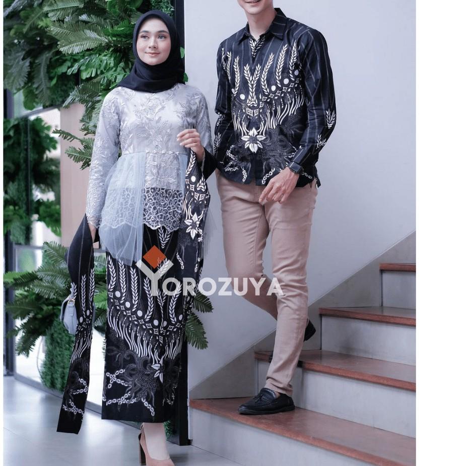Tidak Diragukan.. Set Couple Kebaya Modern Batik Kebaya Couple Tunangan Lamaran Wisuda Kondangan Keb