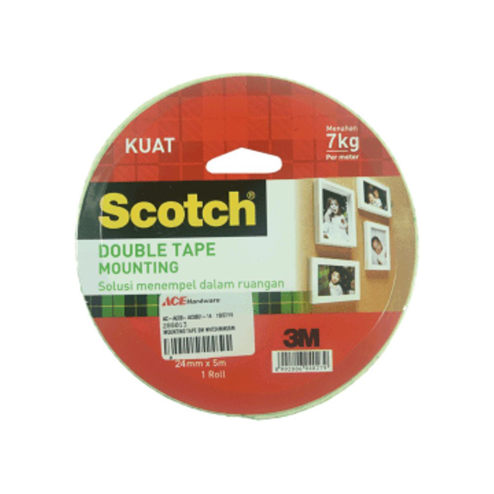 

Scotch 3M Double Tape 7 Kg 24mmx5mtr