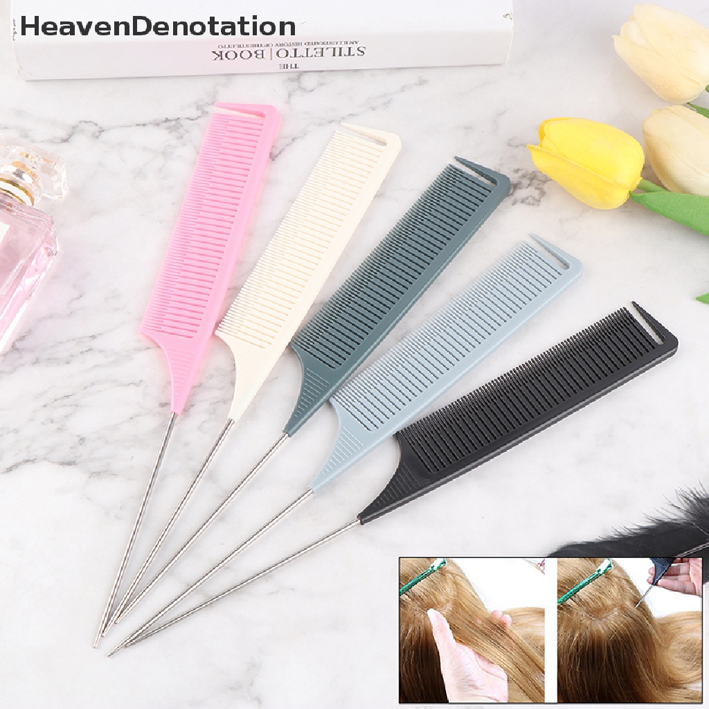 [HeavenDenotation] 1X Hair Combs Hair Salon Dye-Comb Separate Parting For Hair Styling Hairdressing