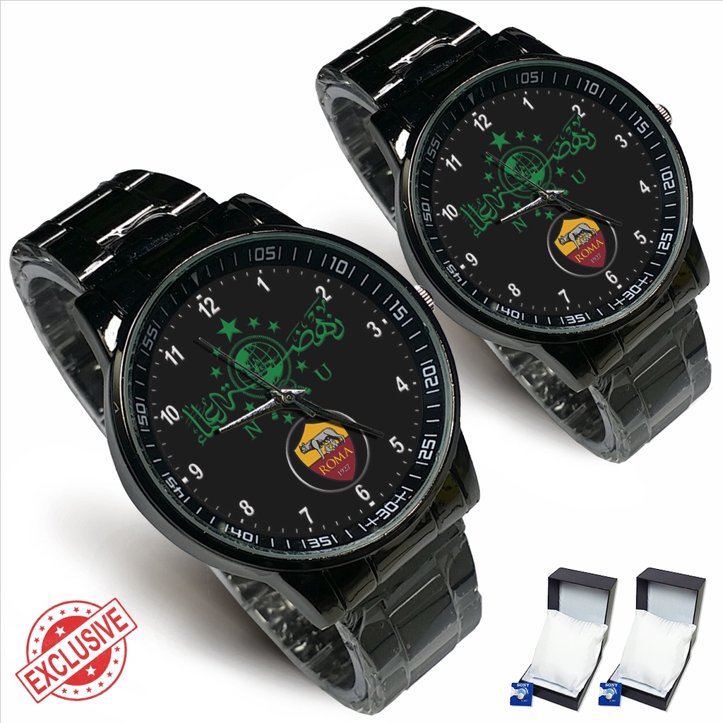 Jam Tangan Rantai Couple NU - AS ROMA (Mantul)