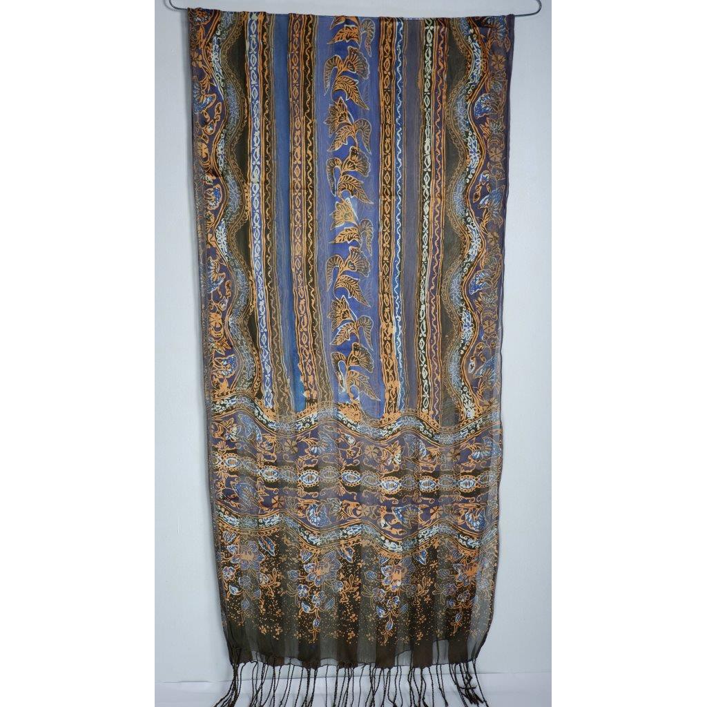 TERMURAH Scarf Batik Sutra Tulis Premium | syal batik shawl batik scarf batik sutra batik tulis